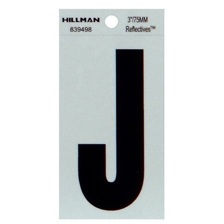 HILLMAN 3" Blk J Thin Adhesive 839498